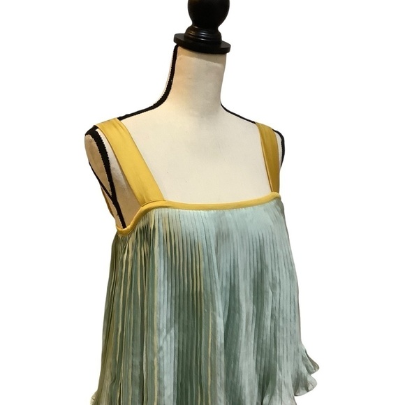 NWT Guapa X Anthropologie Tiered Color Block Midi Dress Size Small Petite SP - Picture 5 of 12